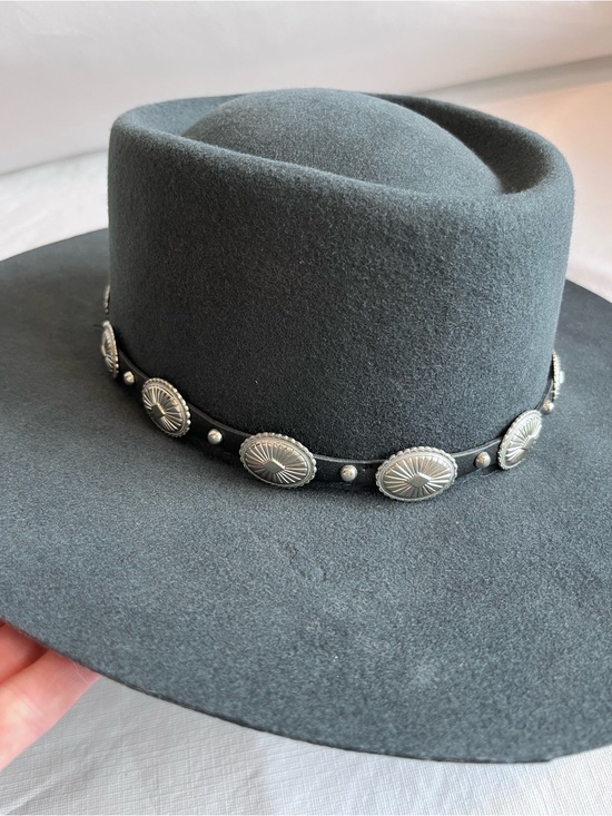Shyanne Black Wool Western Hat Silver Concho main image 4